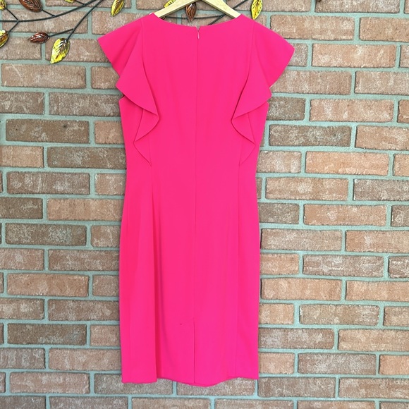 Lord and Taylor sheath dress in fuchsia size 0 - Picture 6 of 8